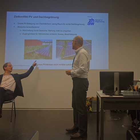 Opening of the International Solar Test Station on the Green Roof