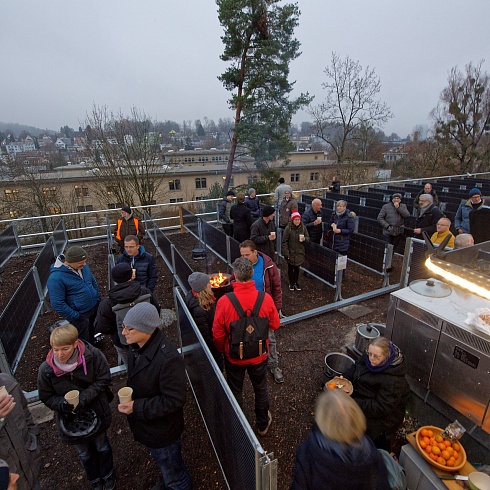 Opening of the International Solar Test Station on the Green Roof