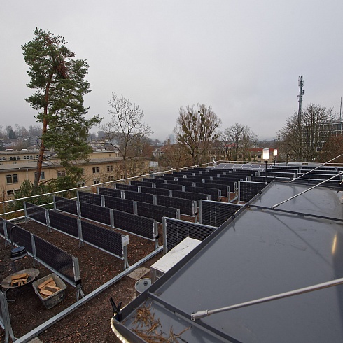 Opening of the International Solar Test Station on the Green Roof